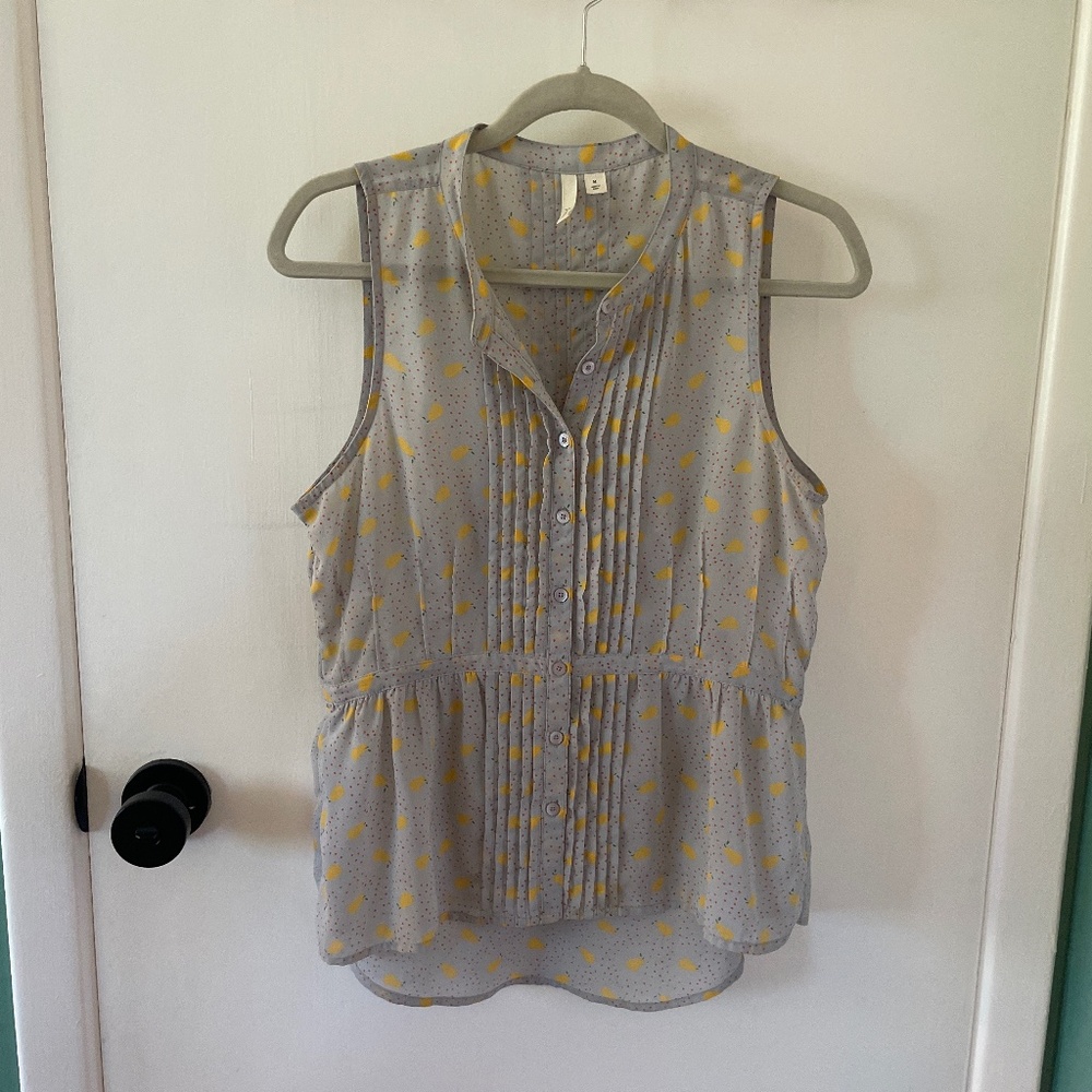 Medium Sleeveless Pear Blouse